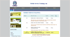 Desktop Screenshot of mobileservicetraining.com